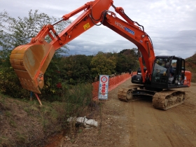 多岐朝山道路多岐地区改良第６工事1