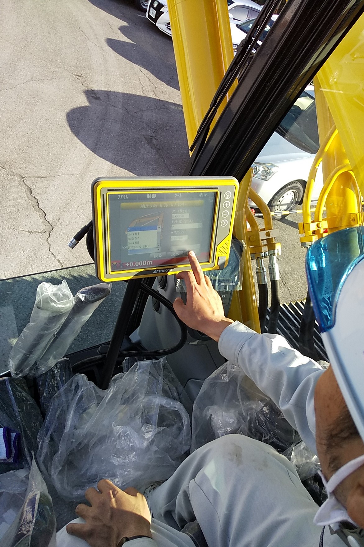 sanyou-sokki 山陽測器 topcon 住友建機 キャビン