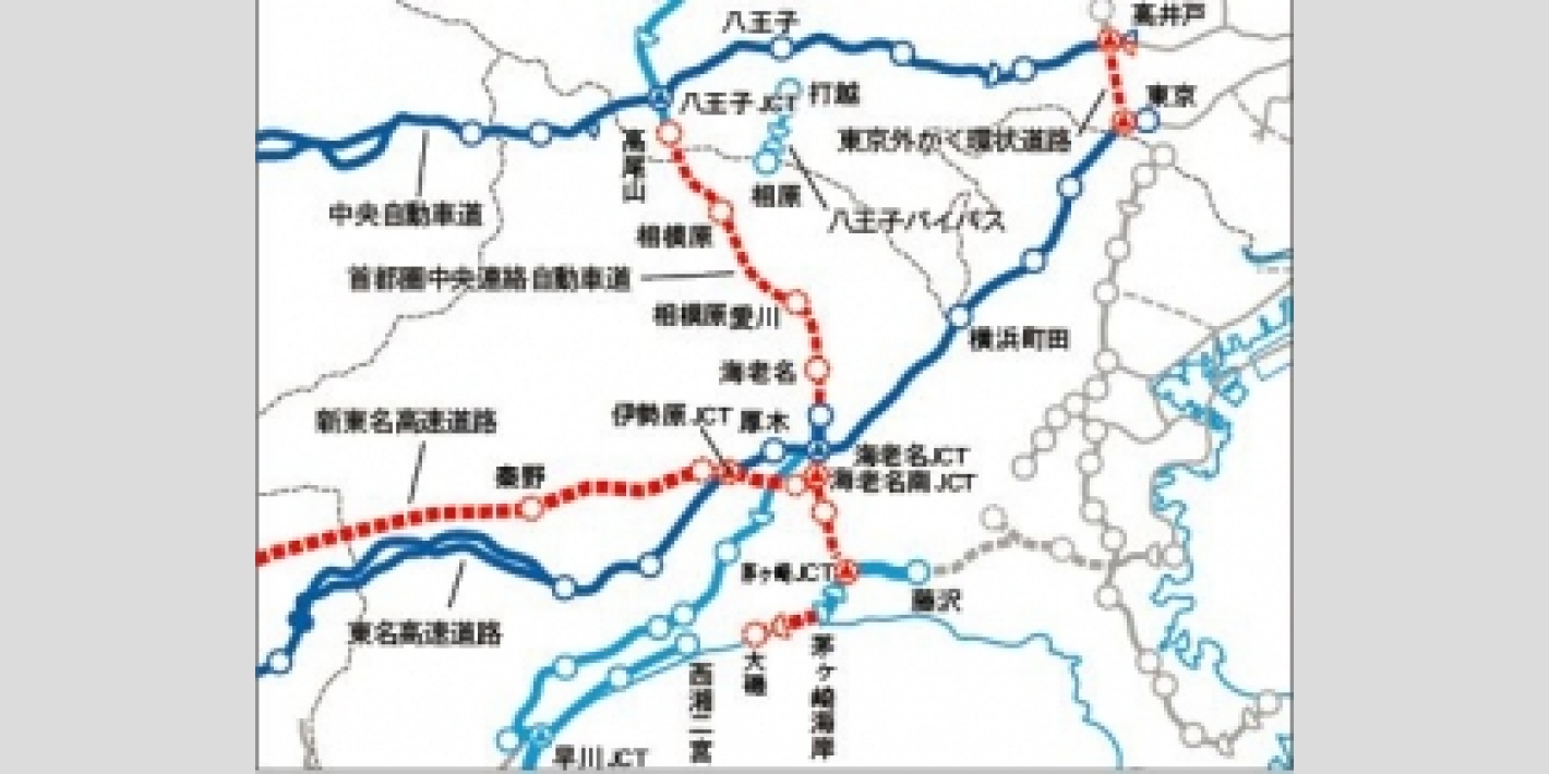 新東名高速道路 伊勢原JCT工事1